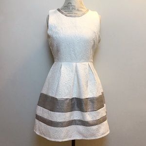 NWT White Fit and Flare Dress